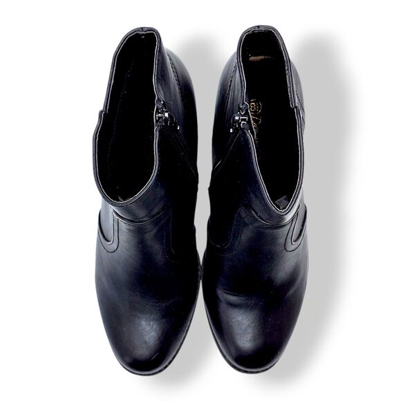 Dream Pairs Black Kendal Ankle Boots Size 8.5 – 3” Block Heel Zip Closure - Picture 6 of 10